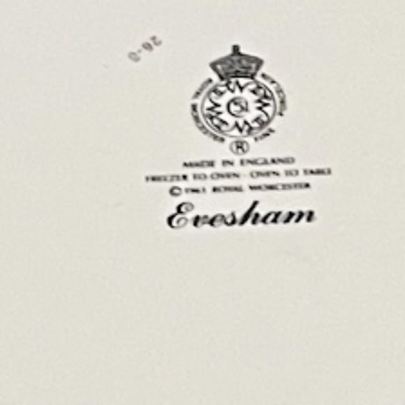 Set of 2 Royal Worcester Evesham Gold 14" & 10" Quiche Dish Pan Made In England - Picture 6 of 6